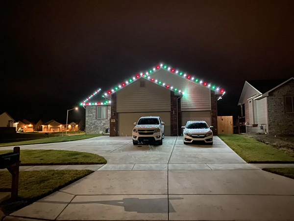 Holiday Light Installation in Witchita