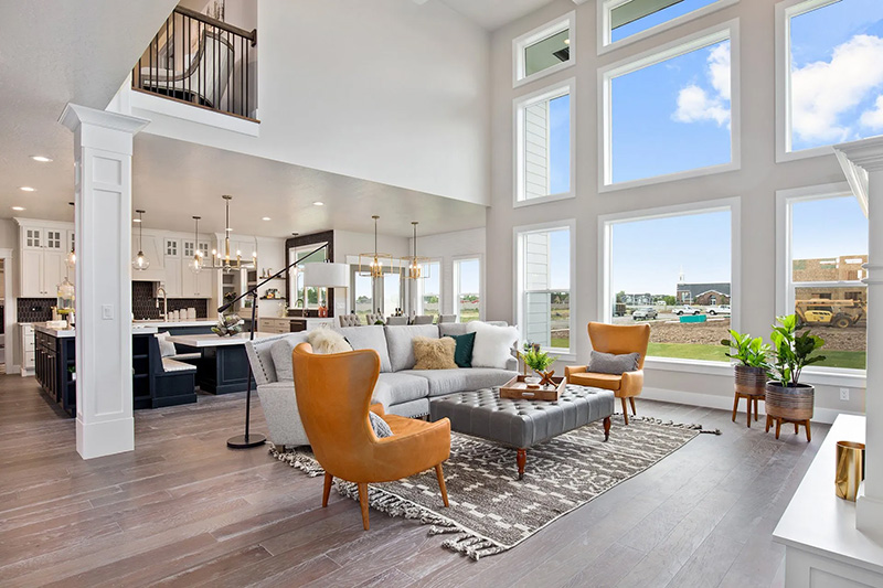 home with clean interior windows